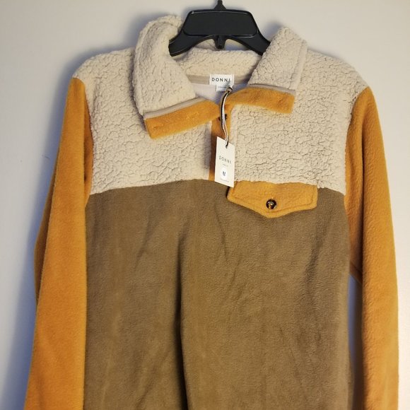 DONNI. Tri Fleece Pullover, Medium - Picture 2 of 6